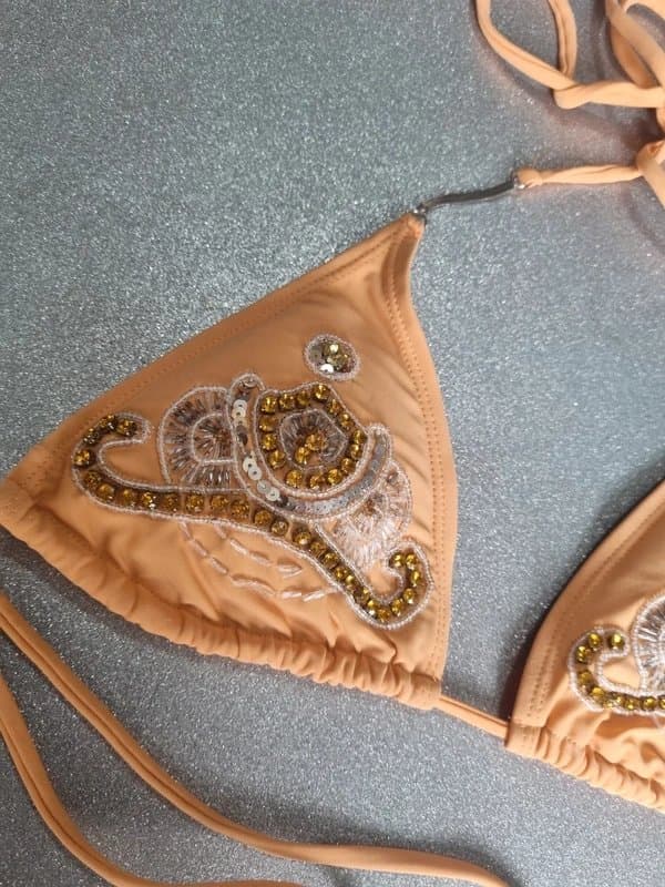River Island River Island Embellished Bikini Top – Size 12