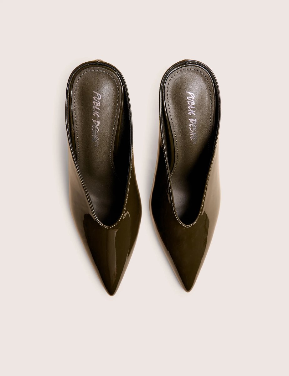 Public Desire Elixr Green Patent Court High Heels - 2