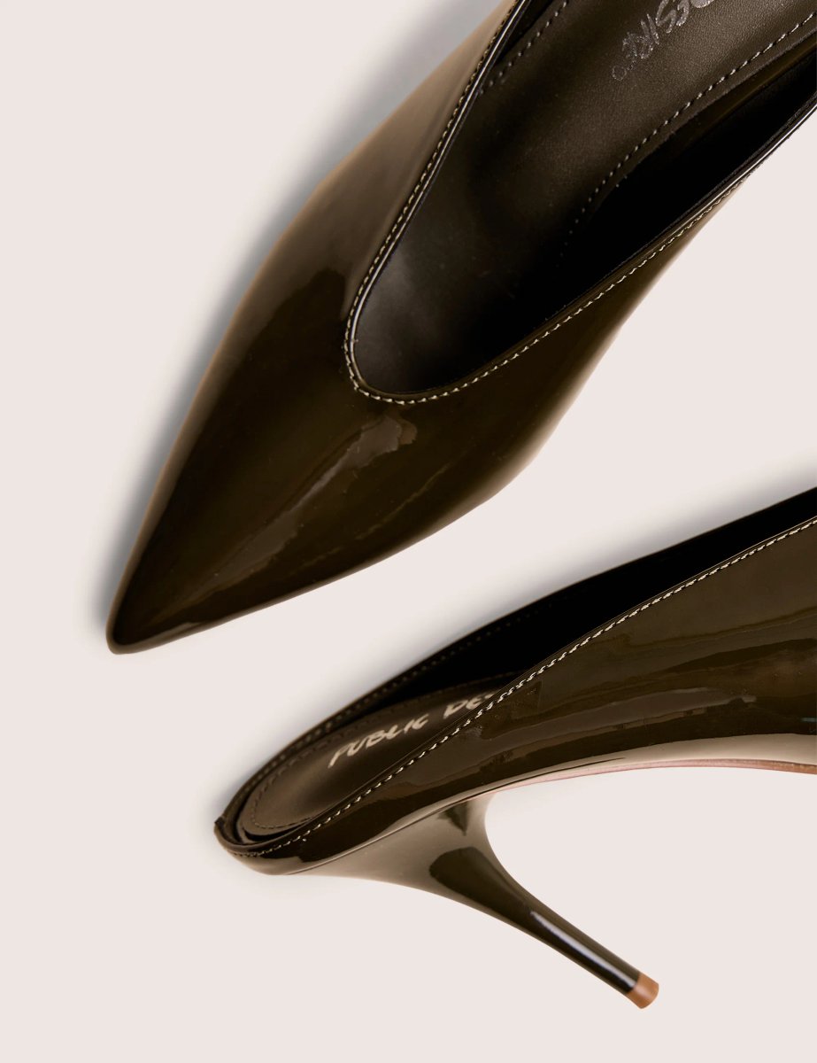 Public Desire Elixr Green Patent Court High Heels - 4
