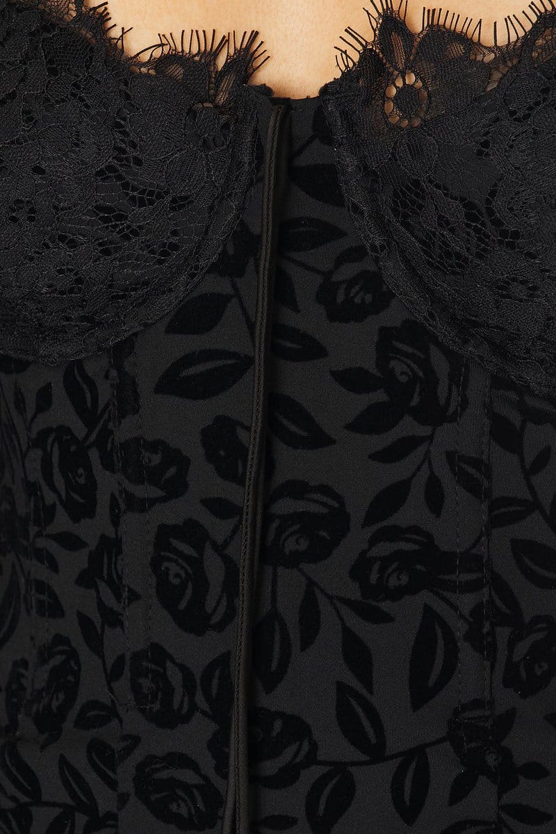 revolve Midnight Velvet Mini Dress - 4
