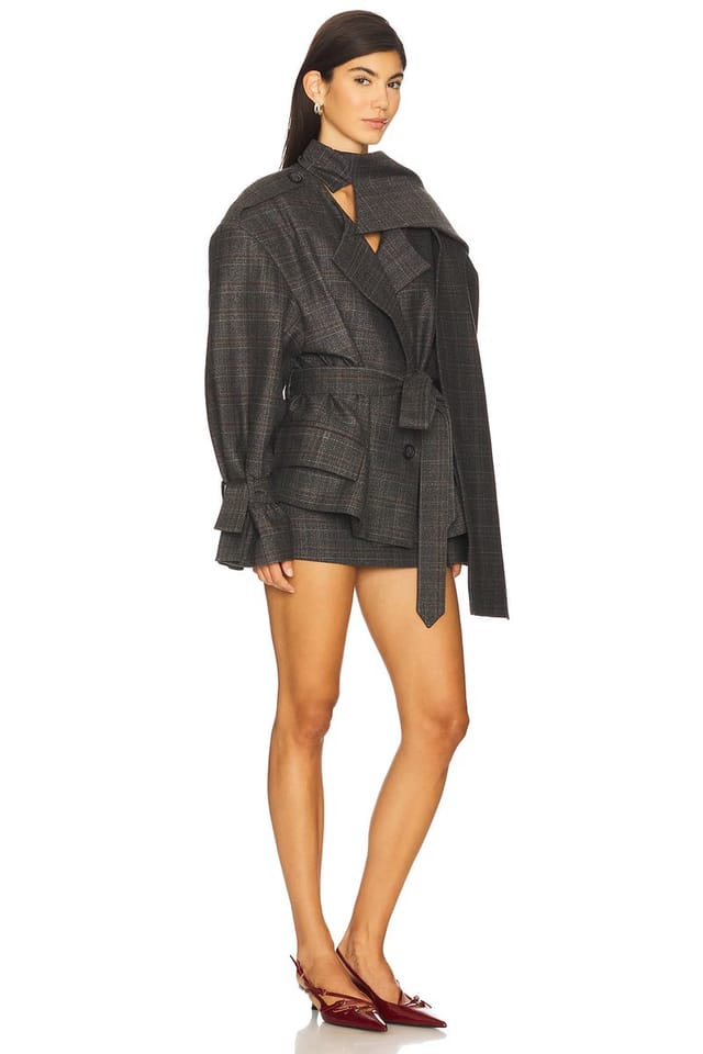 revolve Cape Detailed Jacket - 2