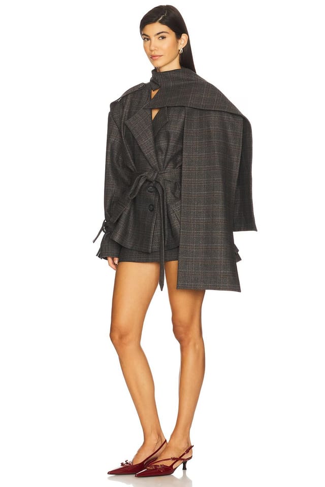 revolve Cape Detailed Jacket - 3