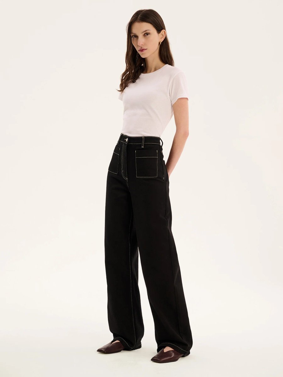 OMNES Orielle Jean in Black - 2