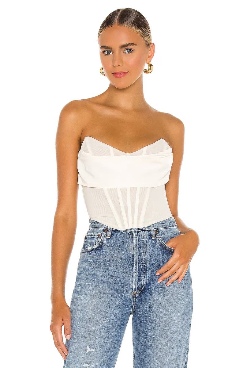 revolve Hailee Bustier Top