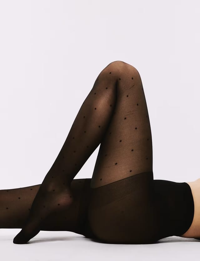 Marks & Spencer M&S 20 Denier Sheer Spot Tights Black - 2