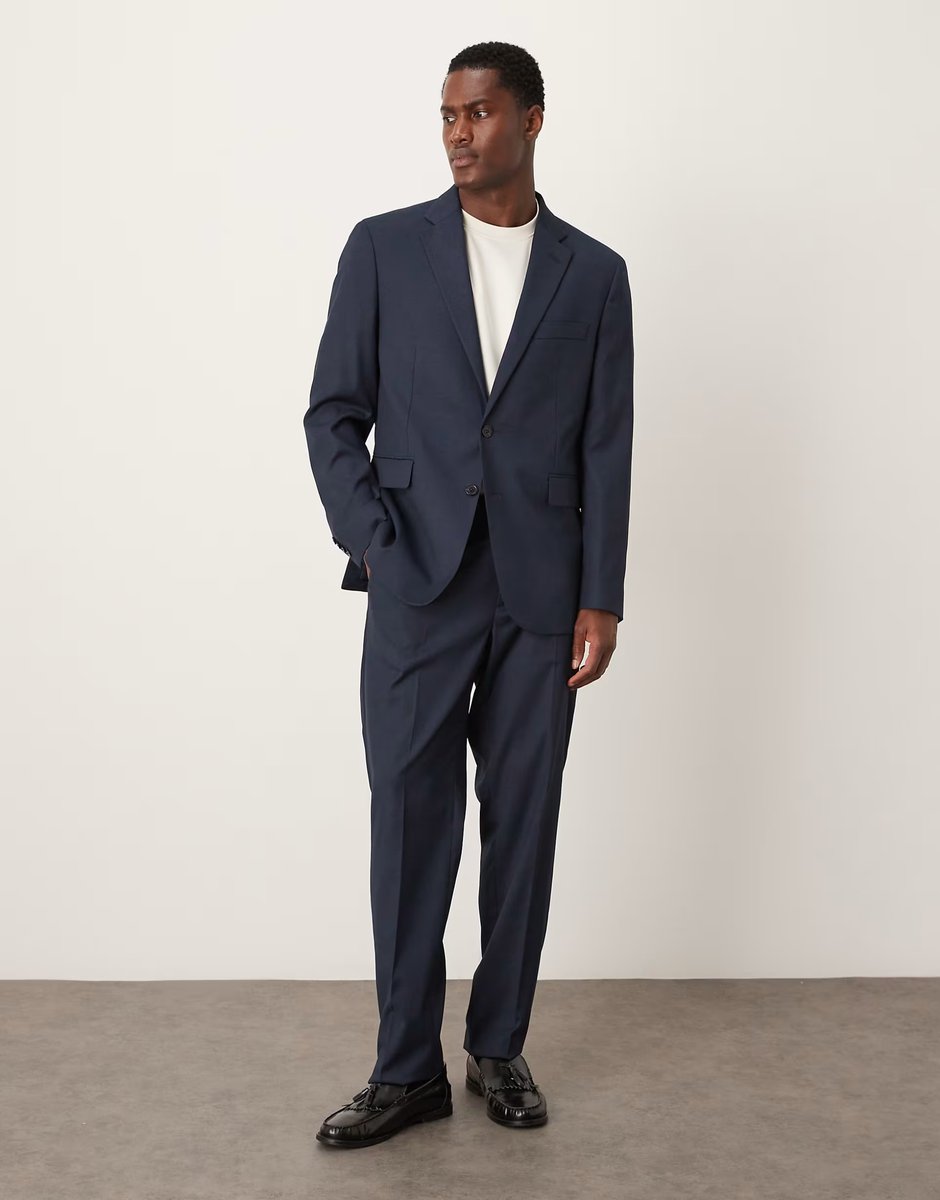 ASOS Mango London tailored blazer co-ord in navy - 2