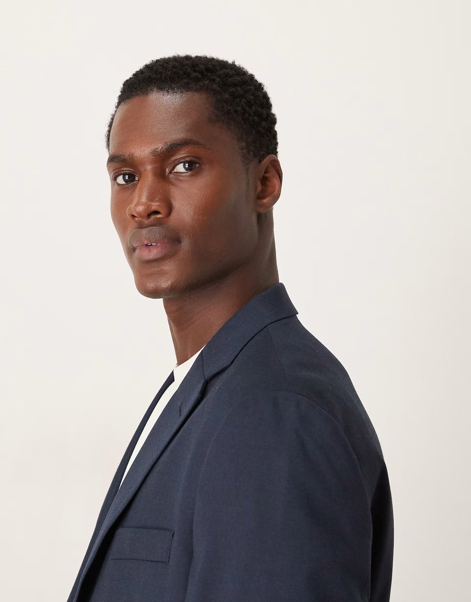 ASOS Mango London tailored blazer co-ord in navy - 4