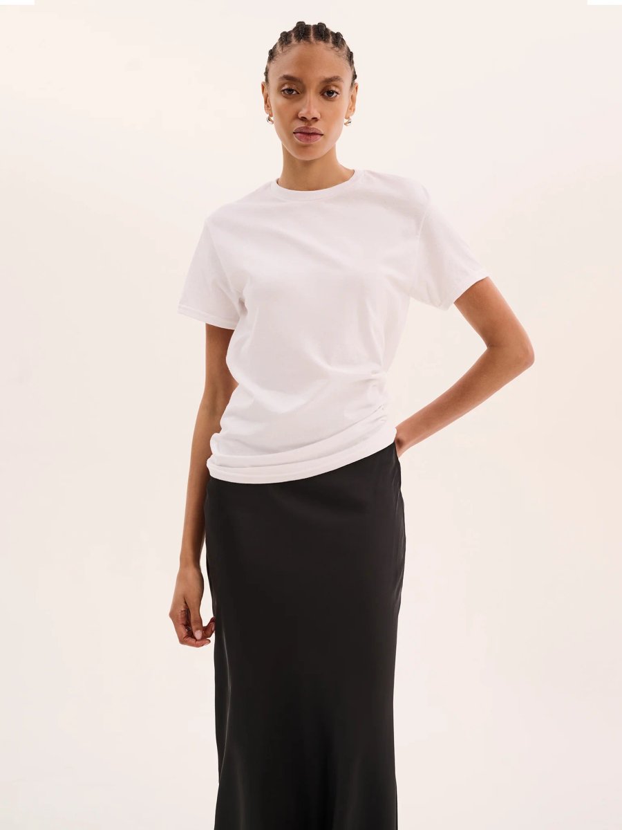 OMNES Jack Boyfriend Tee in White - 4