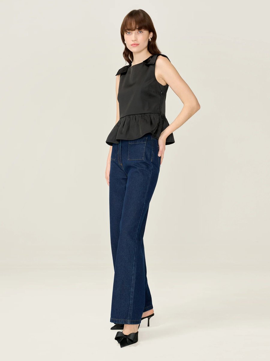 OMNES Keelee Top in Black - 2