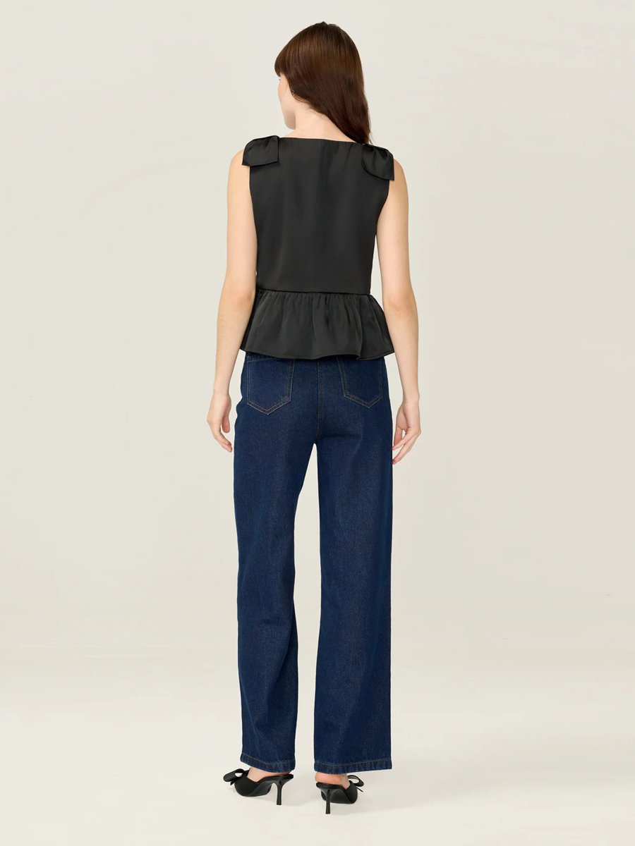 OMNES Keelee Top in Black - 3