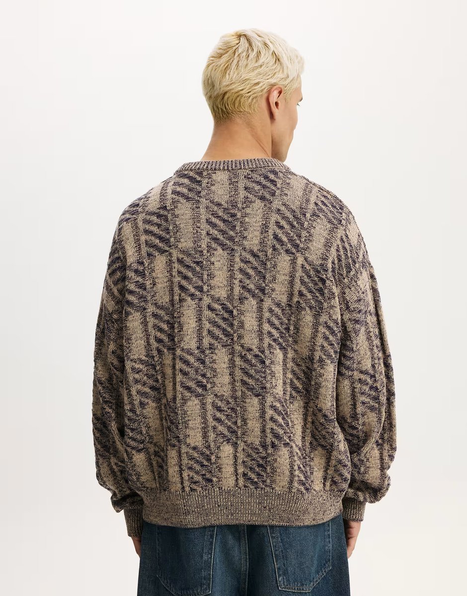 ASOS Cotton On Garage knit in brown - 4