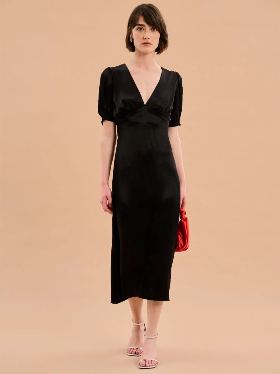 OMNES Odette Dress in Black