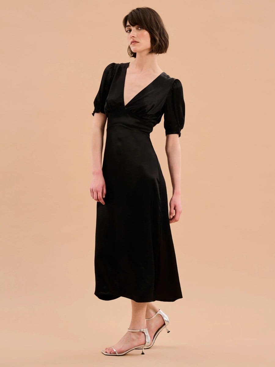 OMNES Odette Dress in Black - 4