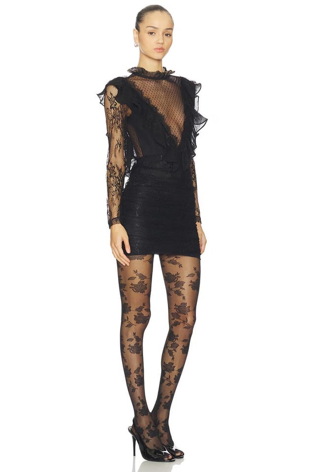 revolve Laila Lace Long Sleeve Short Dress - 2