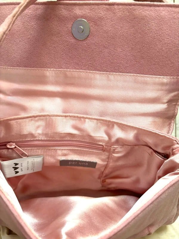 Marks & Spencer Y2K vintage pink hearts buckle shoulder bag - 1
