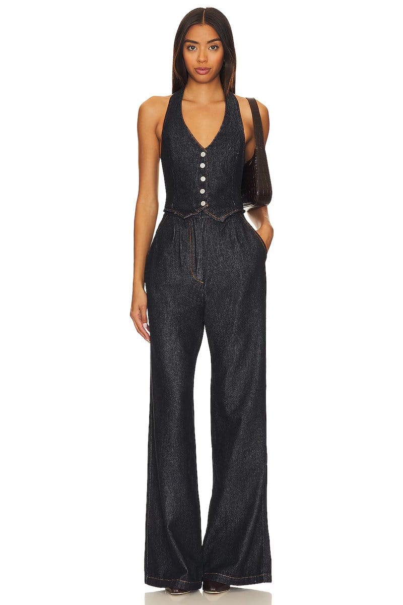 revolve X Revolve Isadore Denim Jumpsuit - 4