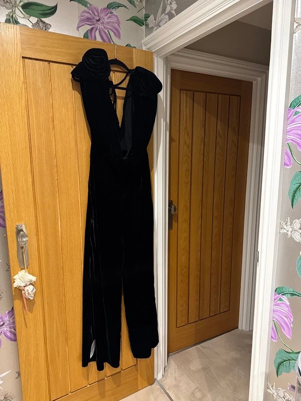 ASOS Bnwt ASOS Luxe velvet wide leg jumpsuit size 10 - 2