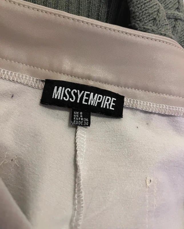 Missy Empire Miss empire trousers cream - high waisted