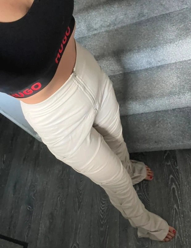 Missy Empire Miss empire trousers cream - high waisted - 3