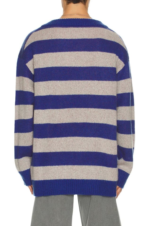 revolve Grunge Stripe Pullover - 2
