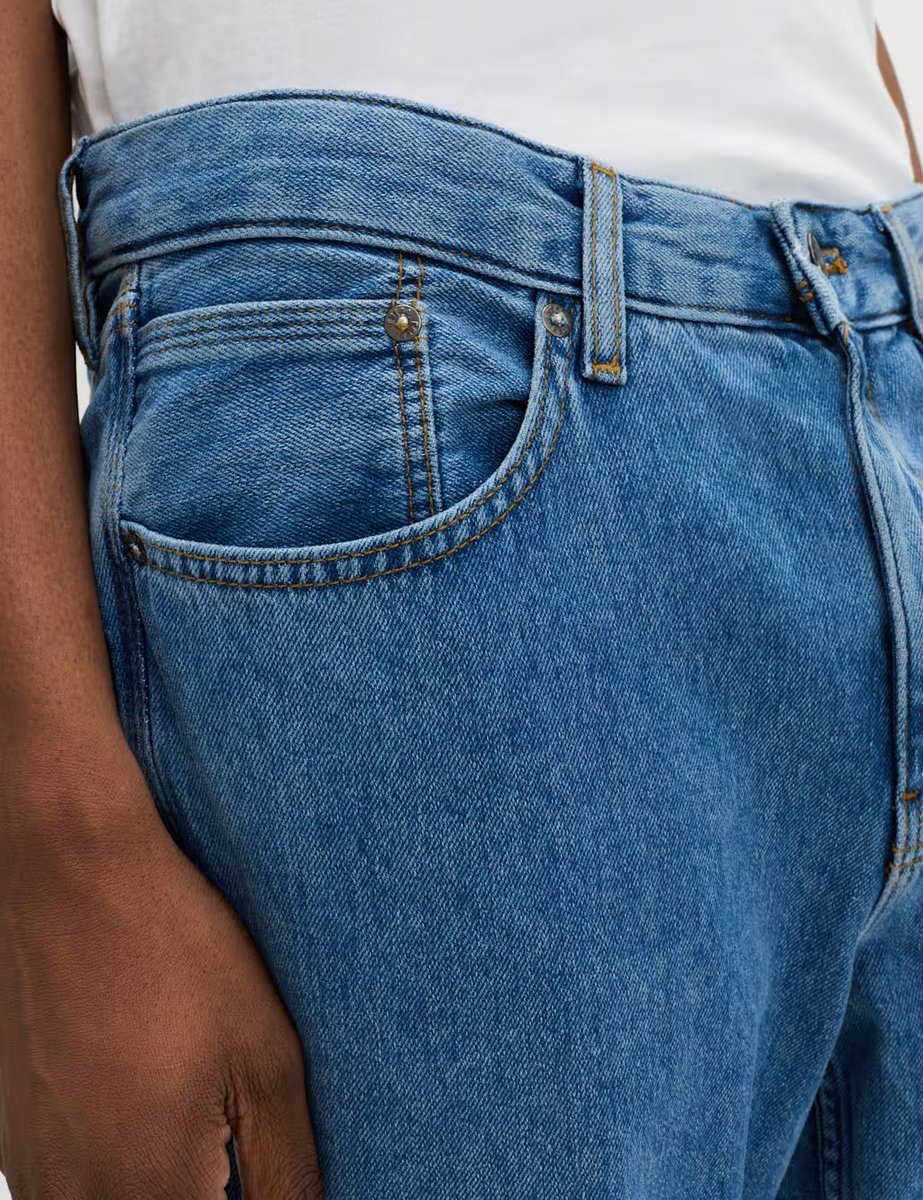 Marks & Spencer M&S Straight Fit Lightweight Soft Touch Jeans Light Blue - 2