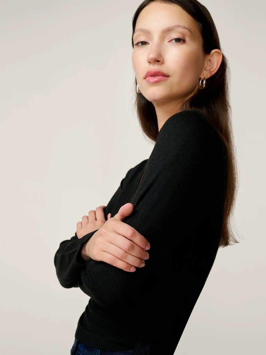 OMNES Rex Ballet Top in Black - 4