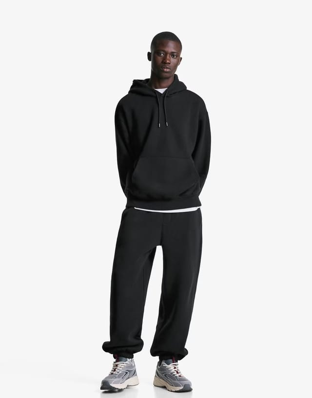 ASOS Bershka Hoodie in black - 3