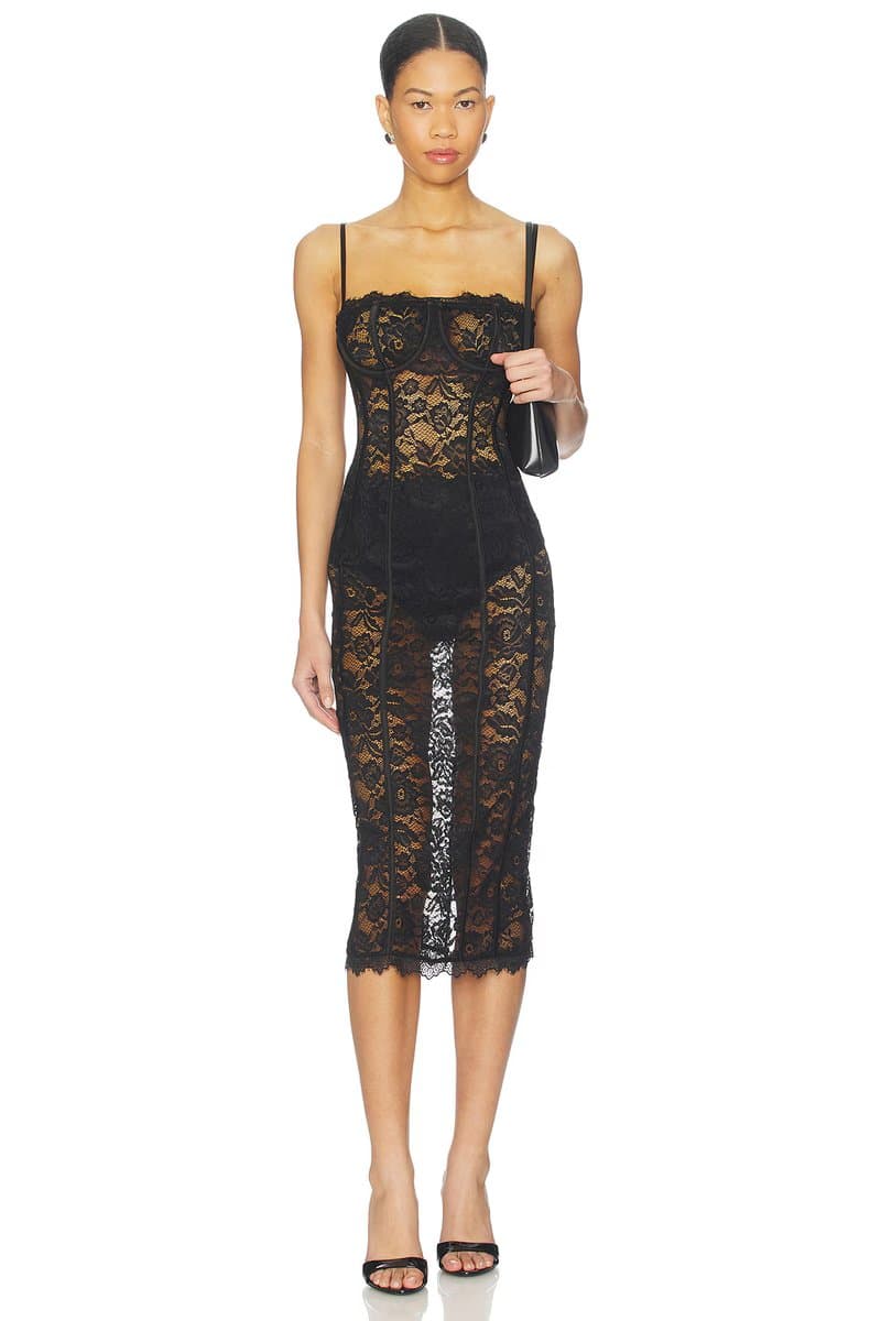 revolve Esme Corset Midi Dress