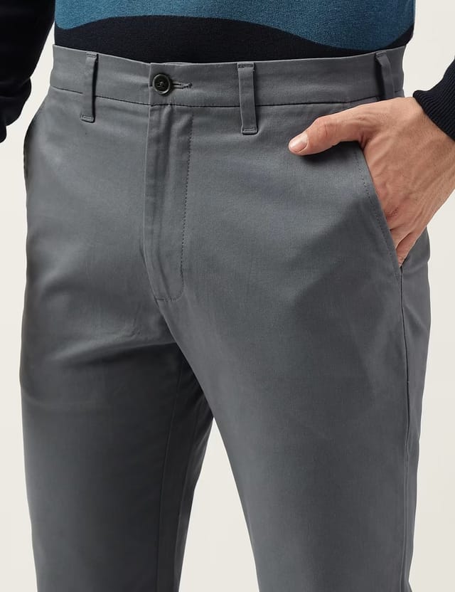 Marks & Spencer M&S Slim Fit Stretch Chinos Light Airforce - 3