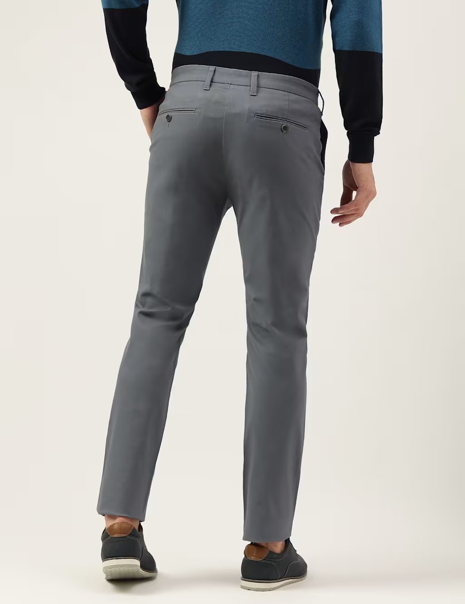 Marks & Spencer M&S Slim Fit Stretch Chinos Light Airforce - 4
