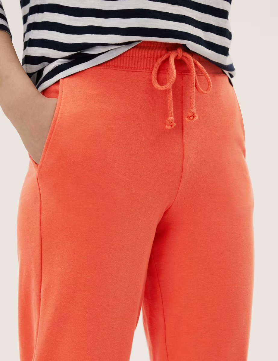Marks & Spencer M&S The Cotton Rich Cuffed Joggers Mango - 3