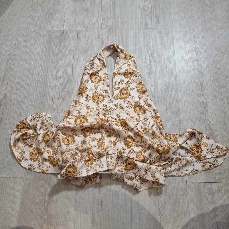 ASOS ASOS Design Floral Cropped Halterneck Top - 2