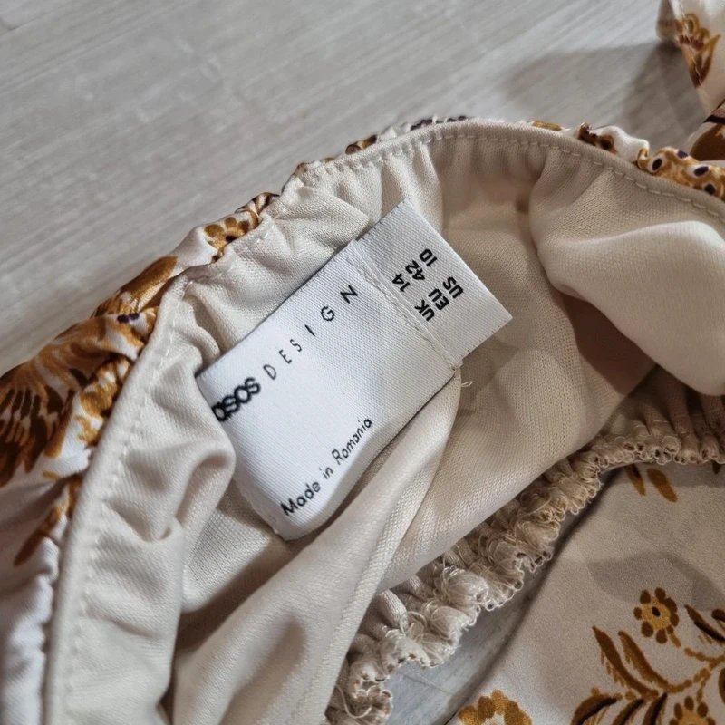 ASOS ASOS Design Floral Cropped Halterneck Top - 3