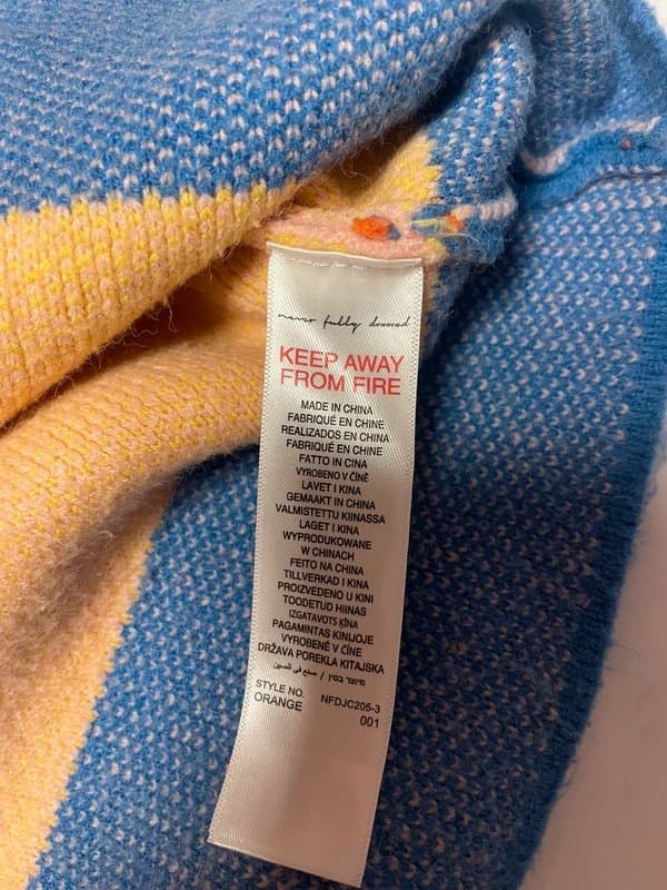 Never Fully Dressed Never fully dressed Color Block Striped Sweater - Size S