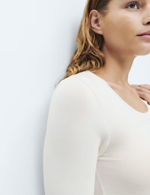 Marks & Spencer M&S 2 Pack Heatgen™ Thermal Long Sleeve Tops Cream - 2