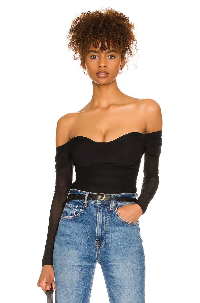 revolve Revolve Constance Off-Shoulder Top in Black