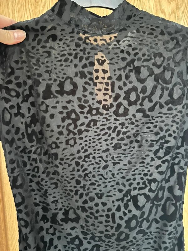 Never Fully Dressed NFD velvet animal print body suit. UK 10-12 - 2