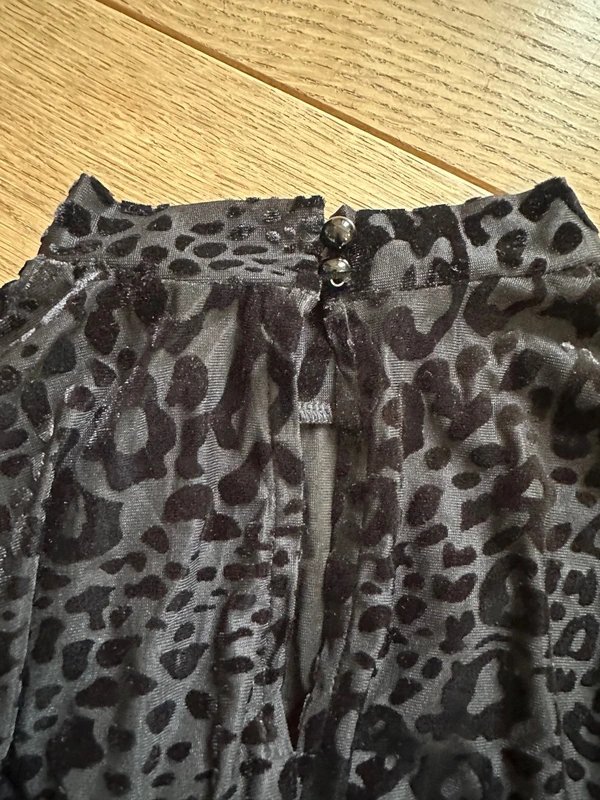 Never Fully Dressed NFD velvet animal print body suit. UK 10-12 - 3