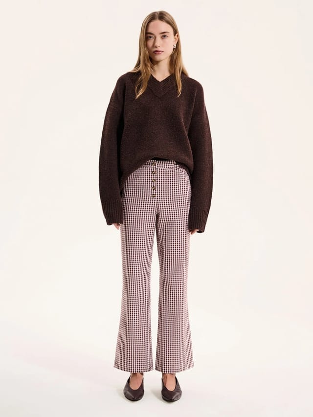 OMNES Elodie Trouser in Brown - 2