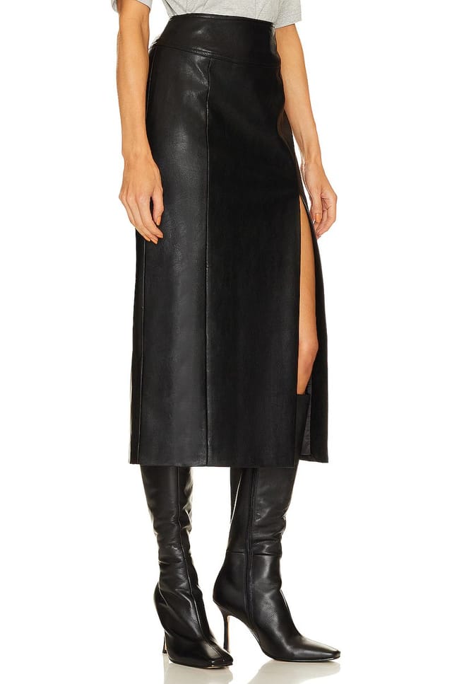 revolve Dante Faux Leather Midi Skirt - 2