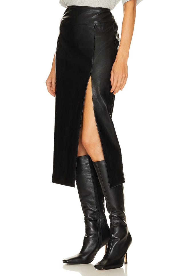 revolve Dante Faux Leather Midi Skirt - 3