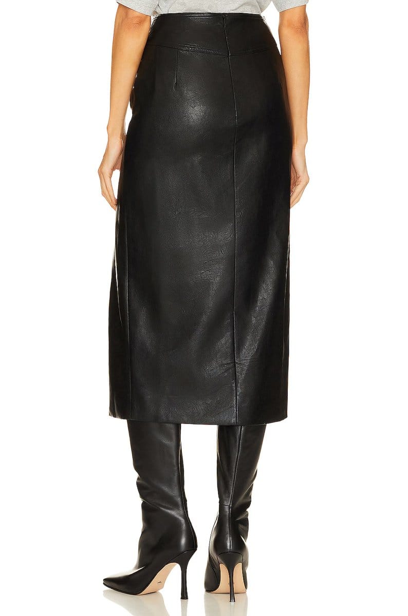 revolve Dante Faux Leather Midi Skirt - 4