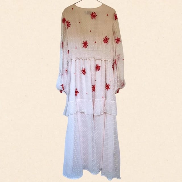 ASOS ASOS embroidered floral dress size uk 16 - 2