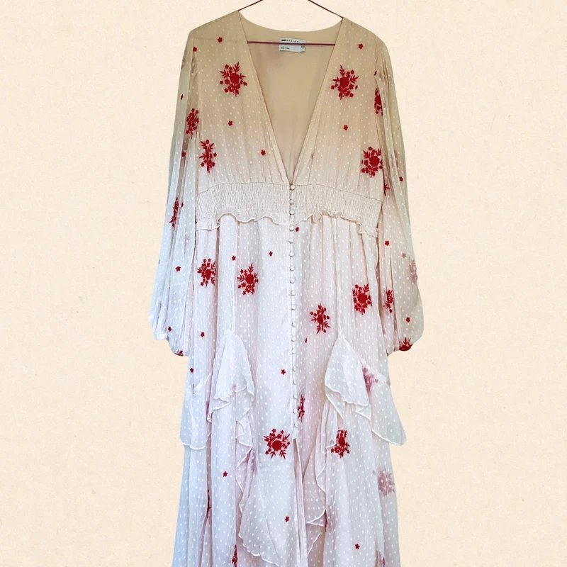 ASOS ASOS embroidered floral dress size uk 16 - 4