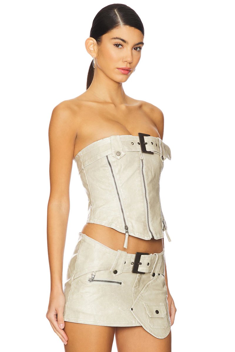 revolve Buckle And Zip Corset - 2
