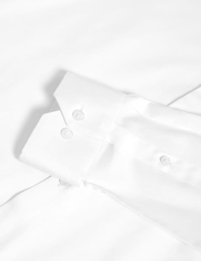 Marks & Spencer M&S Slim Fit Pure Easy Iron Cotton with Stretch Shirt White - 2