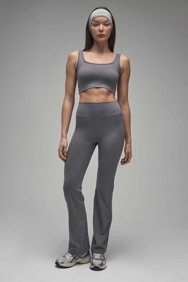 Kaiia Kaiia Sculpt Yoga Pants Slate Grey - 2