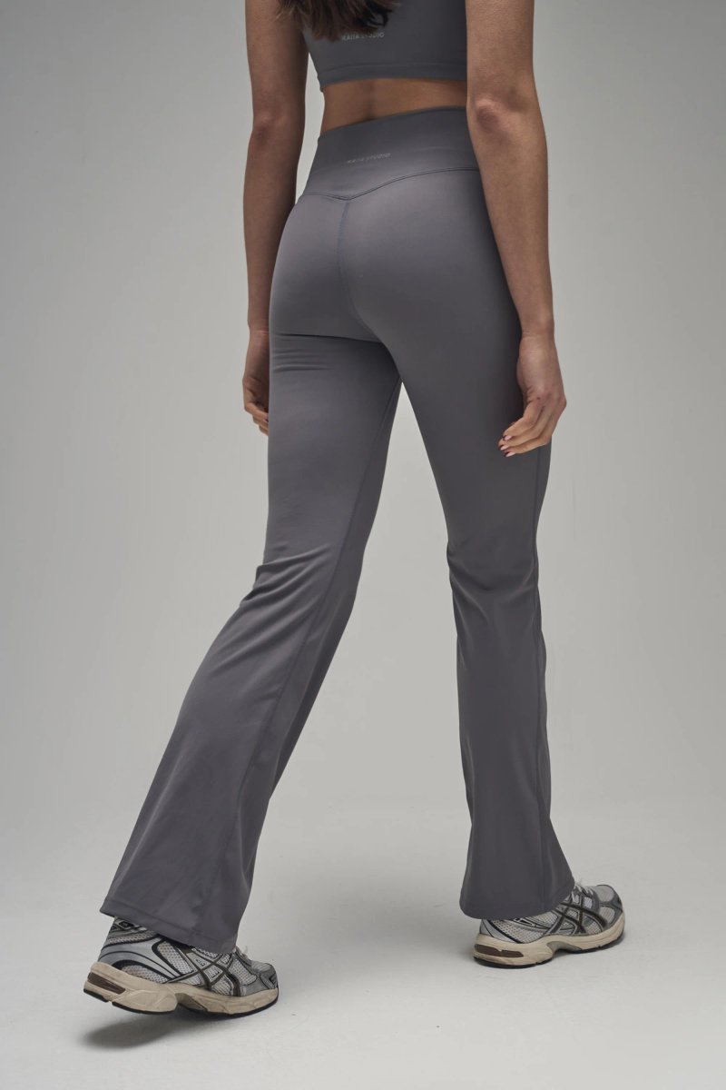 Kaiia Kaiia Sculpt Yoga Pants Slate Grey - 4