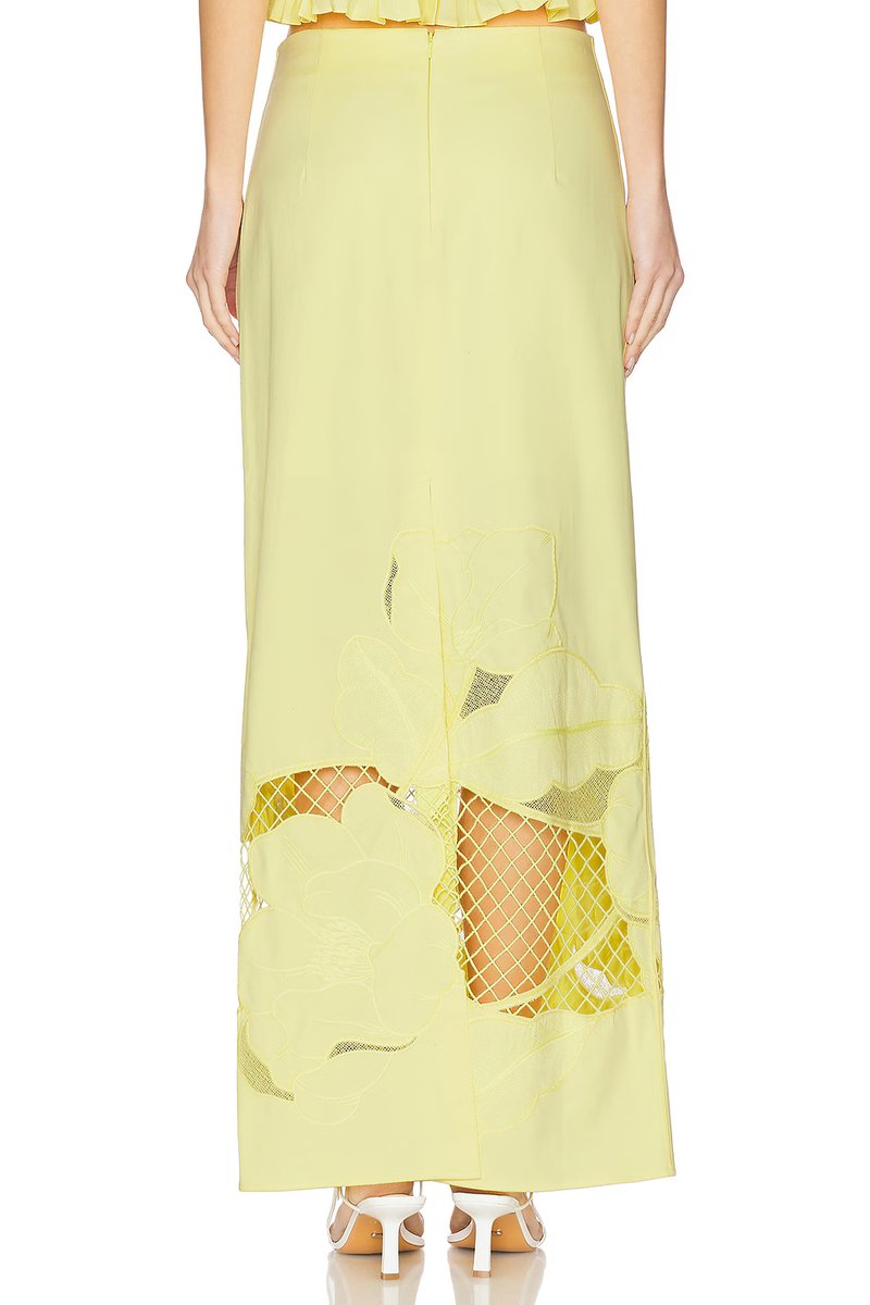 revolve Esme Embroidered Skirt - 4