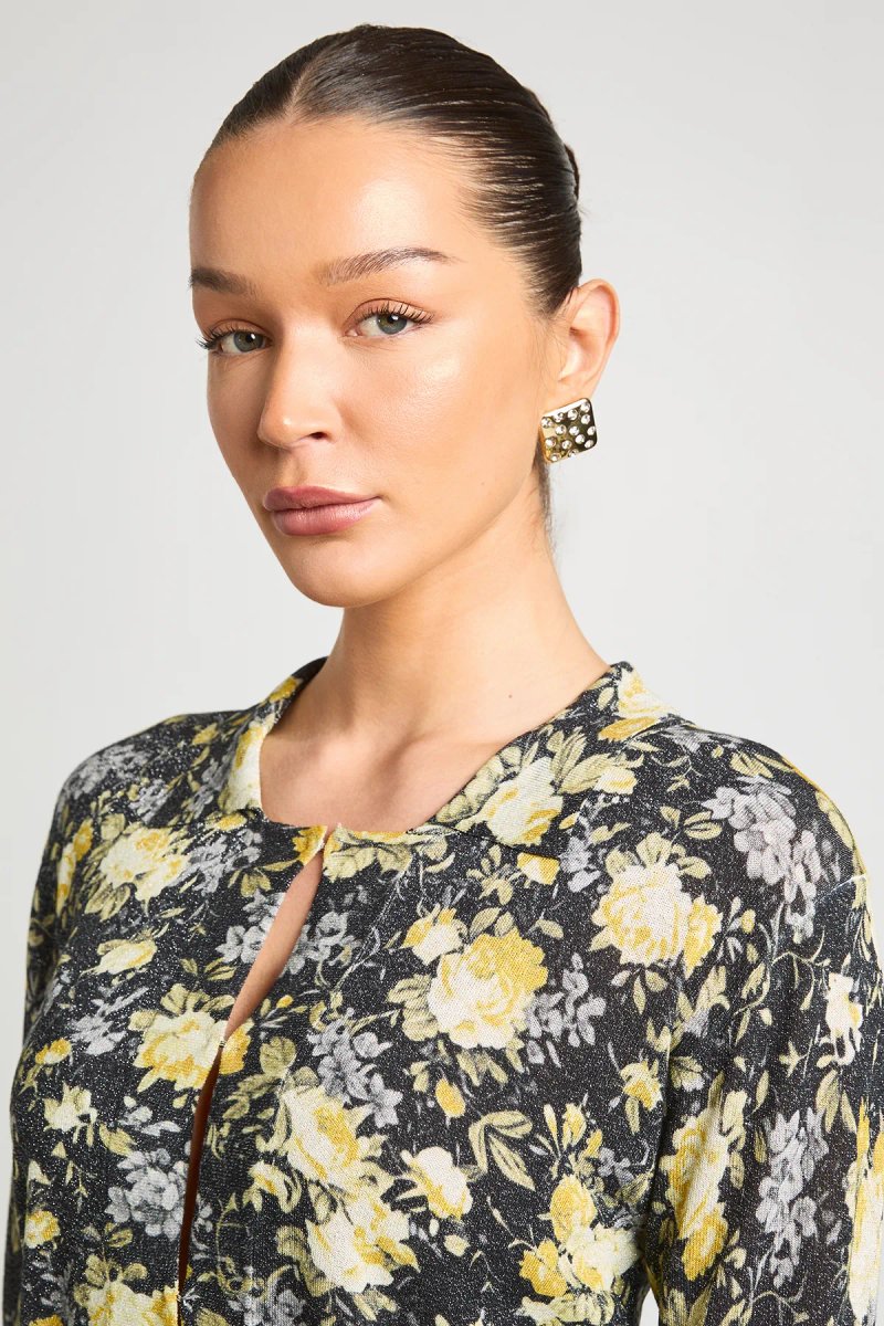 Debenhams Debenhams Women's Ashish Wallpaper Floral Collar Cardigan - 2